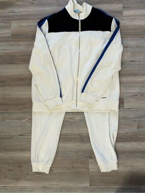 Sean John White, Blue & Blue 2pc jogging set VTG size 2XL